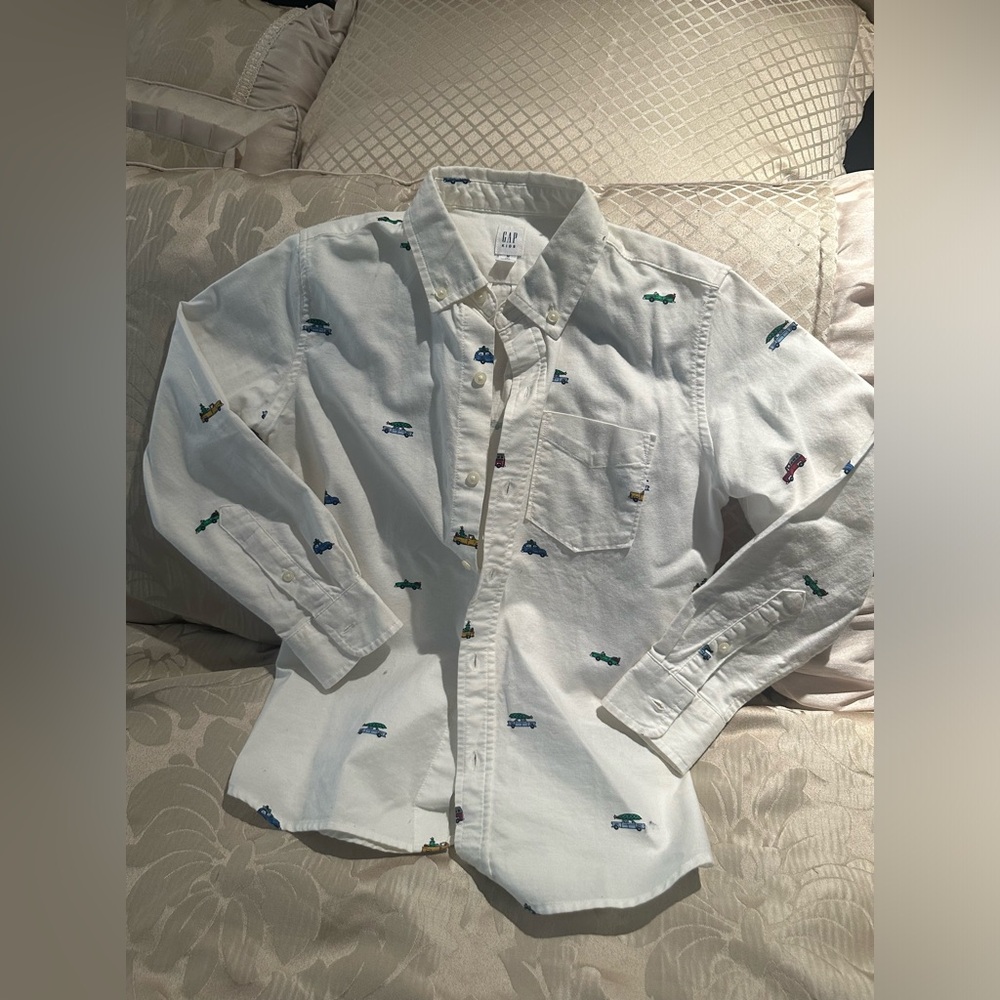 Collared button down shirt boys